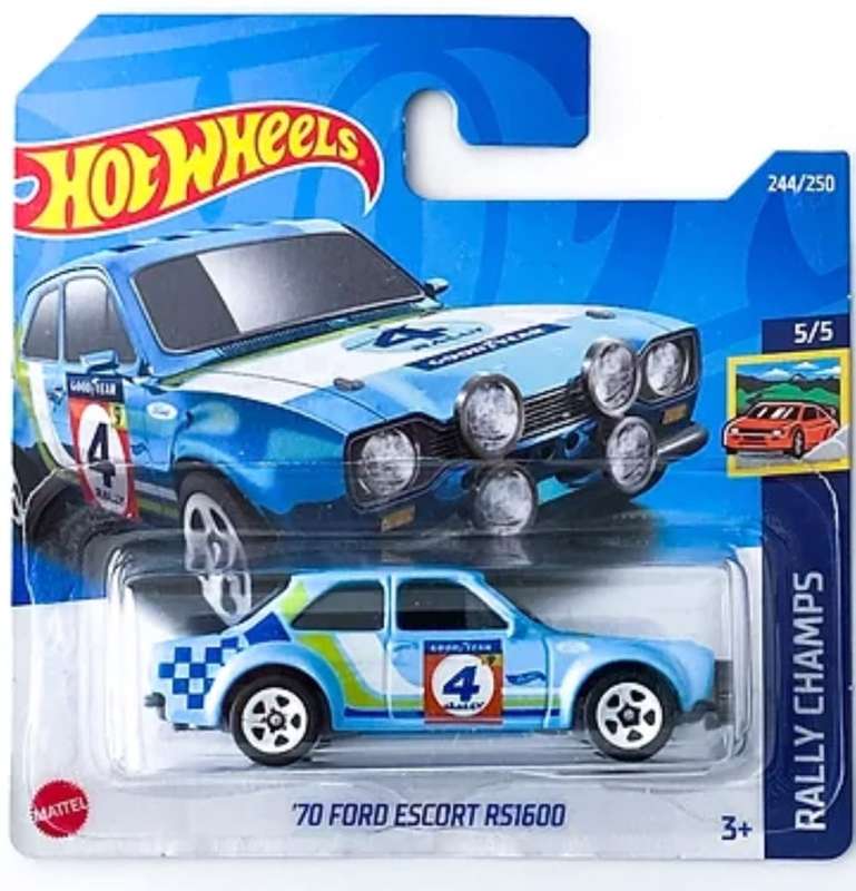 2022 Hotwheels - 1970 FORD ESCORT RS1600 - RALLY CHAMPS