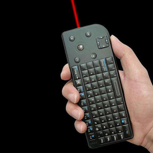 Mini Keyboard wifi multi media remote combo - mouse and laser pointer