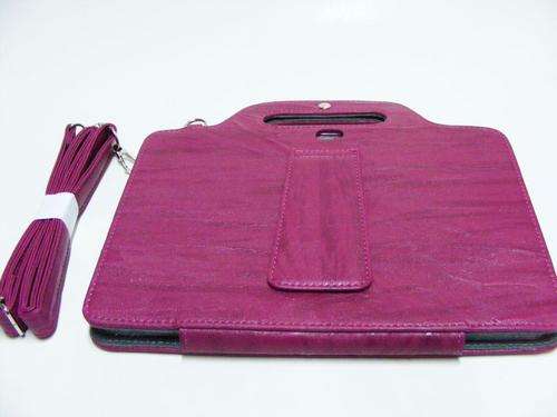 Samsung Galaxy Tab 10.1 cover, case, carry bag, shoulder bag dark pink fabric protection