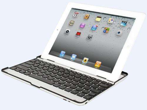 iPad 2 and iPad3 Aluminum ultra thin mobile wireless Bluetooth keyboard, New ipad