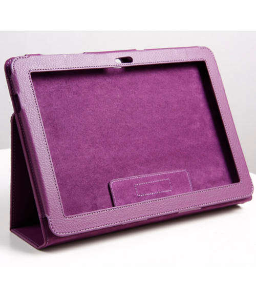 Samsung P5100 Galaxy 10.1 cover, case,  fabric protection Purple PU Leather