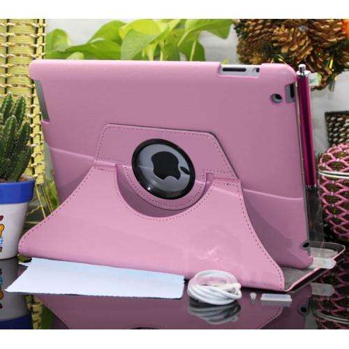 360 Degrees Swivel Leather Case for Apple iPad