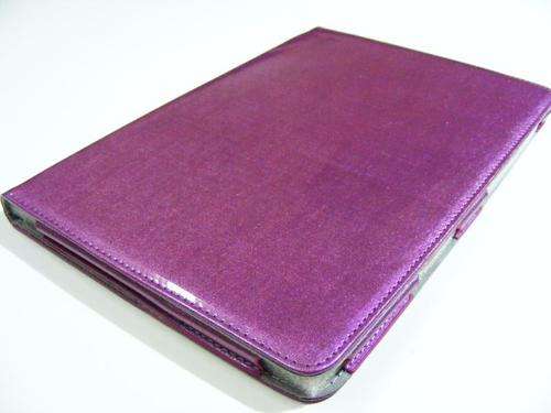 New P5100 Samsung Galaxy 10.1 cover, case, purple metallic shine fabric protection