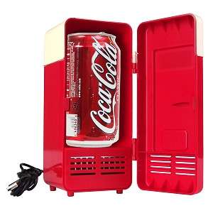 USB Powered Mini Fridge Can Cooler (RED)