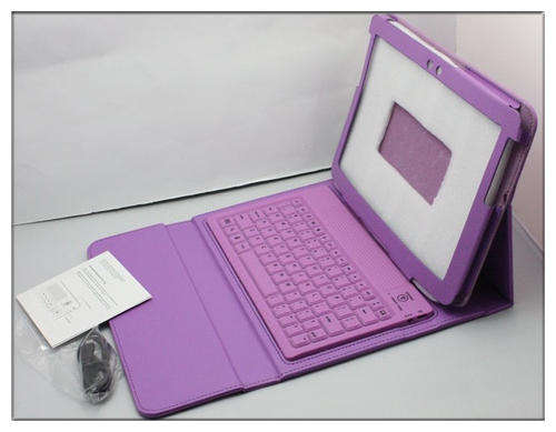 SAMSUNG GALAXY 10.1 N8000 and N8020 PURPLE PU LEATHER COVER WITH BLUETOOTH KEYBOARD