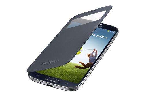 S4 Samsung Galaxy s-view Flip cover black S 4 i9500