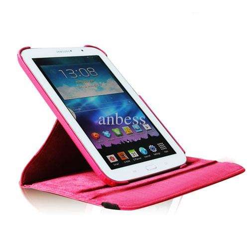 New Samsung Galaxy Tab Note 7 inch Rotating Book cover, case,  Color Pink color for P3200