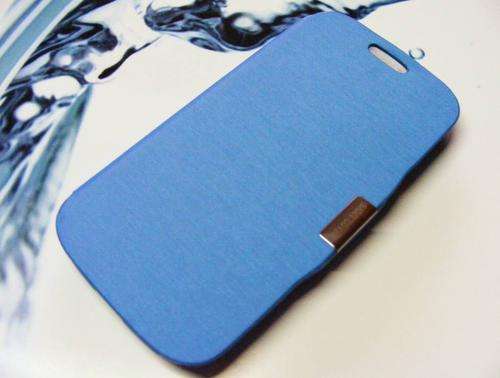 Samsung Galaxy S3 i9300 Quality Flip Cover , magnetic close, sleep,Sky Blue + free S 3 Screenguard