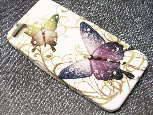 iPhone5 Soft TPU Silicon Back Case rhinestone Bling Cover for Iphone 5G / 5S + Free Screen protector