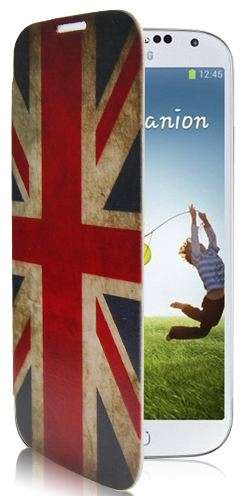 Samsung Galaxy S4 mini i9190 Quality Flip Cover , magnetic close, sleep, British, free Screenguard