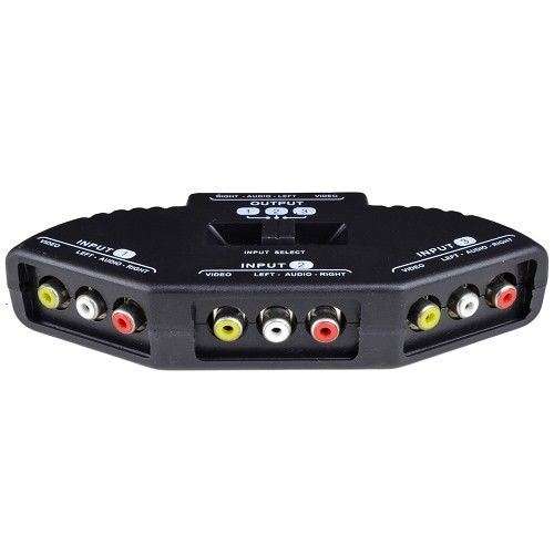 DSTV, PS2, TV, DVD, X Box, Video Game Selector AV RCA Audio Switch. Never disconnecting cables again