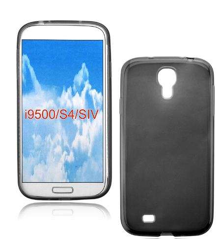 Samsung Galaxy S4 Soft TPU Silicon Black Back Cover for Galaxy S4 i9500 + Free Screen protector