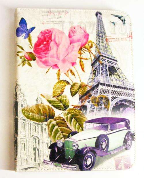 Samsung Galaxy Tab 3 Book cover, Paris Design, fabric  for P5200