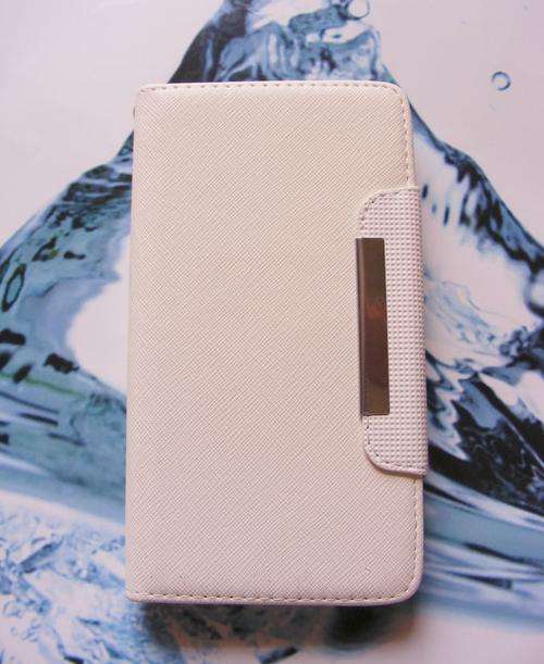 NEW Samsung Galaxy Note 3 III Flip Wallet PU Leather Case Pouch - White