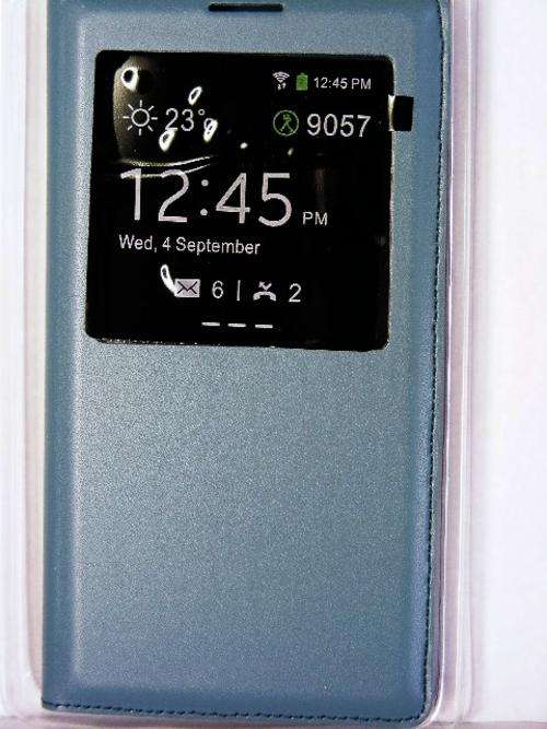 Samsung Galaxy NOTE 3 Quality Flip S View Cover interactive window, sleep,+ free Screenguard
