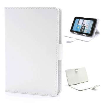 Universal Tablet cover for any 7 inch tablet tablet - 7" Universal cover PU Leather - White