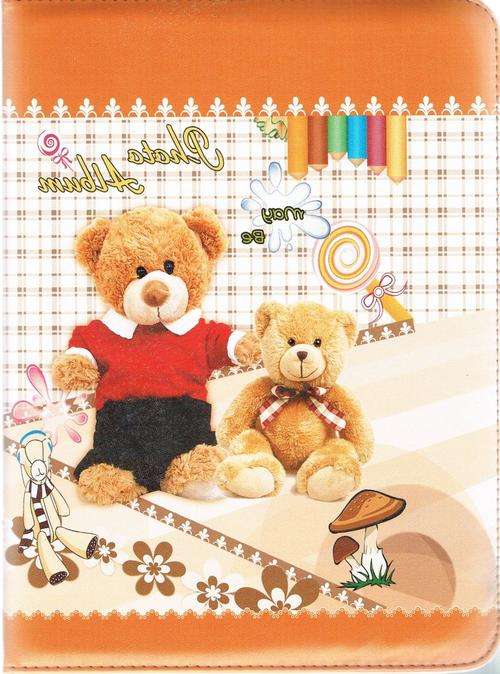 T531 - T535 Samsung Galaxy Tab 4 Book cover, Teddy Bear Picture Design.