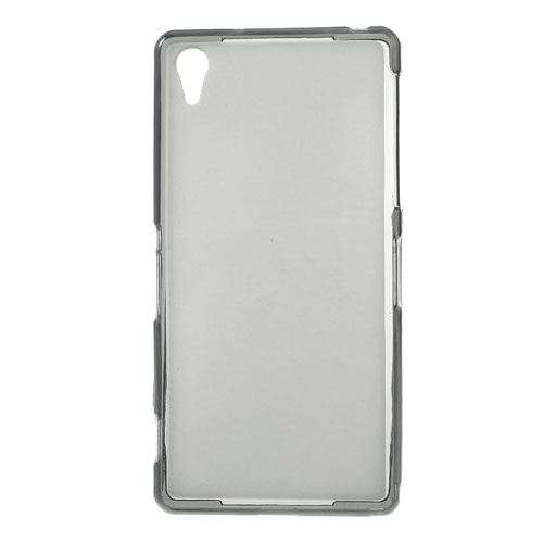 Sony Xperia Z2 Soft TPU Silicon Back Case Black Transparent Cover + Free Screen protector
