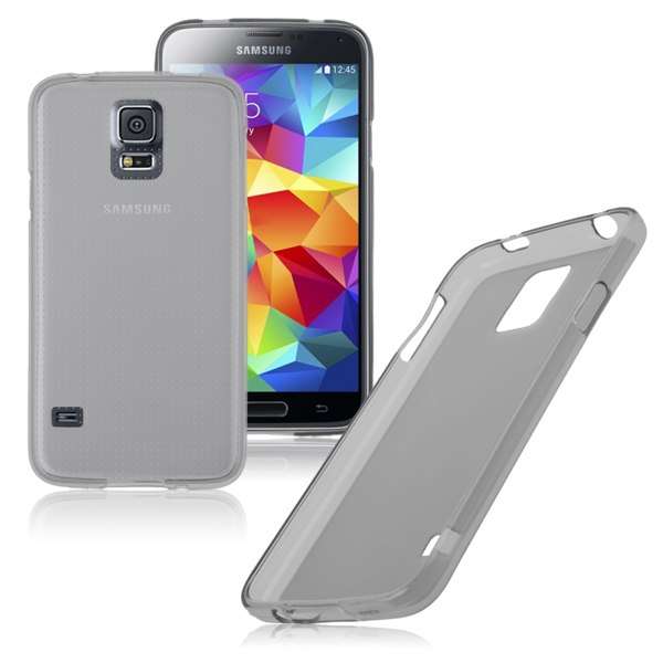 Galaxy S5 TPU Gel Soft Transparent Black Case Back Cover for new Samsung Galaxy S 5