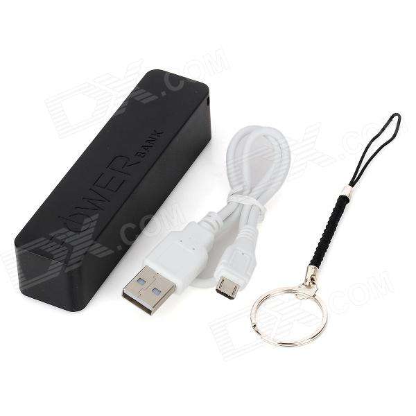 2600 mAh  Portable Mini Size Power Bank With LED Indicator Light And Hanging Ring