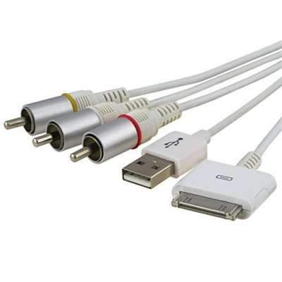 Multi-function AV RCA Good quality Cable w/ USB For ALL iPod Nano / Video / Touch / iPhone