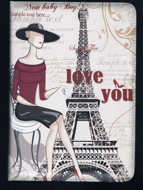 T530 - T535 Samsung Galaxy Tab4 Book cover, Paris Diva - Tab 4 - 10.1 inch