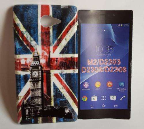 Sony Xperia M2/D2303/D230 Aqua Soft TPU Silicon Back Case - London - Big Ben Theme