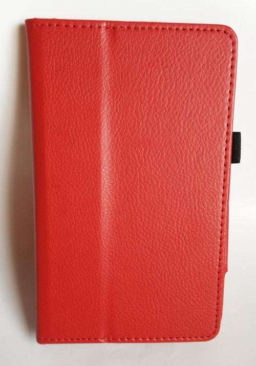 Vodafone Smart Tab 3G, 7"inch Book Cover Case, Red PU Leather