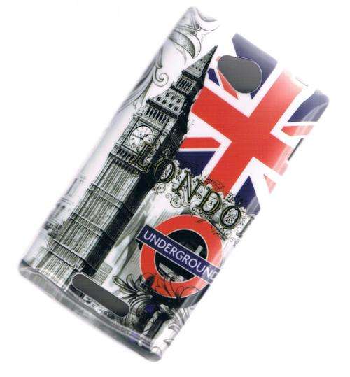 Sony Xperia C - S39H TPU Silicon Back Cover. London Big Ben Tower Theme