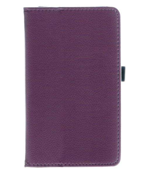 Vodafone Smart Tab 3G, 7" inch Book Cover Case, Purple PU Leather