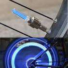 Double Colorful Led Tire Valve Light For Bicycle, Motorcycle, Car