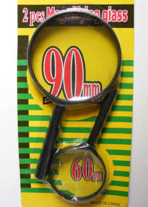 2 x Magnifying glases - 90mm and 60mm