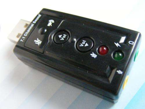 USB 2.0 - 7.1 Channel Audio mini Sound Card Adaptor