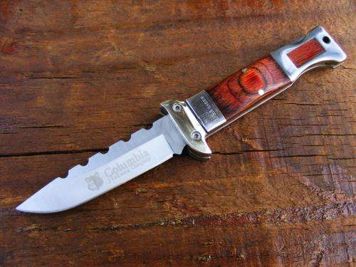 STAINLESS STEEL COLUMBIA USA SABER SUPER 185 POCKET  KNIFE