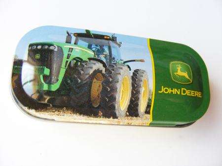JOHN DEERE POCKET TIN - D WHEELS - NEW - LICENSED PRODUCT