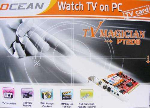 NEW MODEL - TV TUNER CARD  - PLAY, PAUSE , RECORD TV SHOWS + REMOTE CONTROL