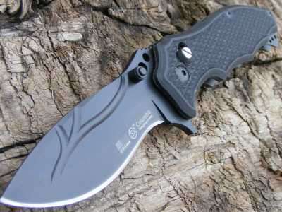 COLUMBIA SR (TM) POCKET KNIFE B318 - Black titanium