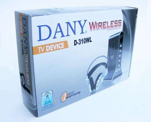 TV TUNER BOX with Wireless headphones - D310WL  + REMOTE CONTROL