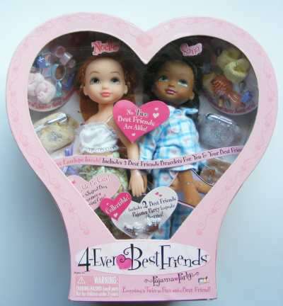 4Ever best friends doll gift set, pajama party