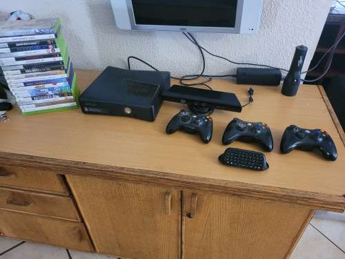 xbox 360 plus extra 500gb harddrive, kinect and games