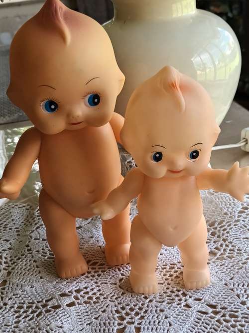 2 VINTAGE KEWPIE CUPIE DOLLS