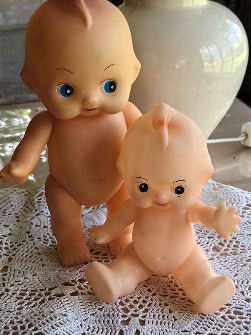 2 VINTAGE KEWPIE CUPIE DOLLS
