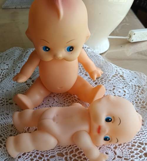 2 VINTAGE KEWPIE CUPIE DOLLS