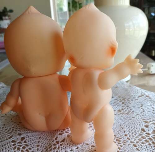 2 VINTAGE KEWPIE CUPIE DOLLS