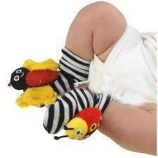 Baby foot rattle sock - 1 sock