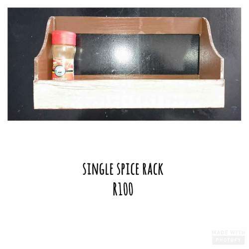 Wooden home decor storage spice rack On SALE