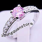 White Golled filled with Pink Sapphire