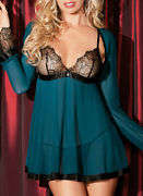 Sexy Lingerie set baby doll dress with cover