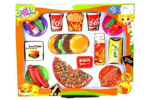 Pretend playing kitchen kids food set
