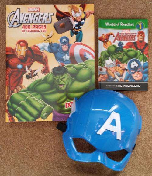 Avengers book colouring and activity with mask gift set
